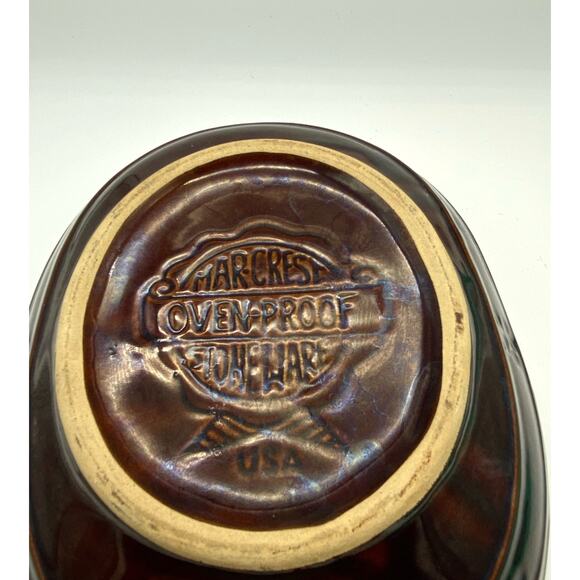 Marcrest ovenproof Colorado Brown divided Daisy Dot casserole Retro Serve‎ ware - Picture 2 of 5